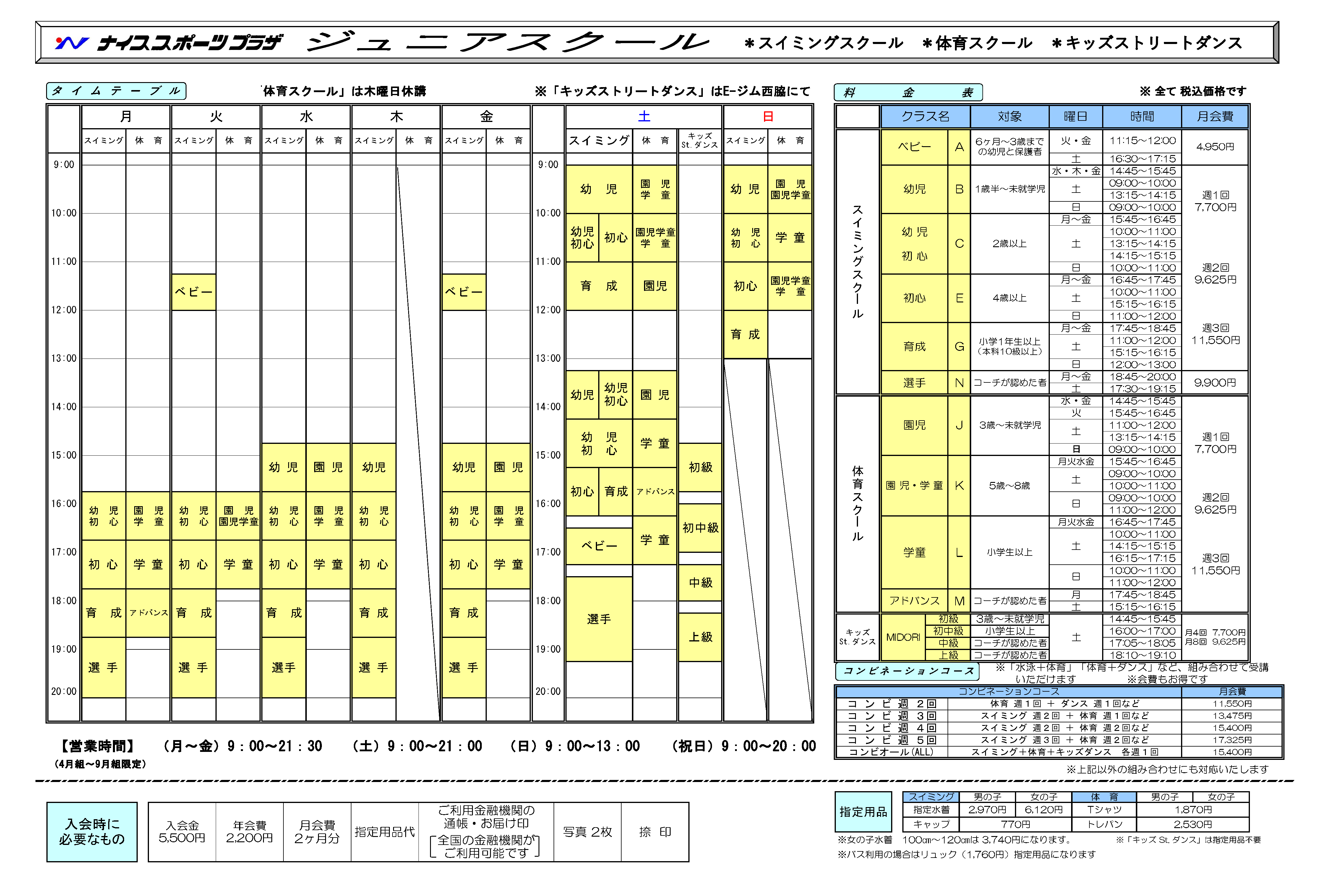 ナイススポーツ プラザ ジュニアスクール