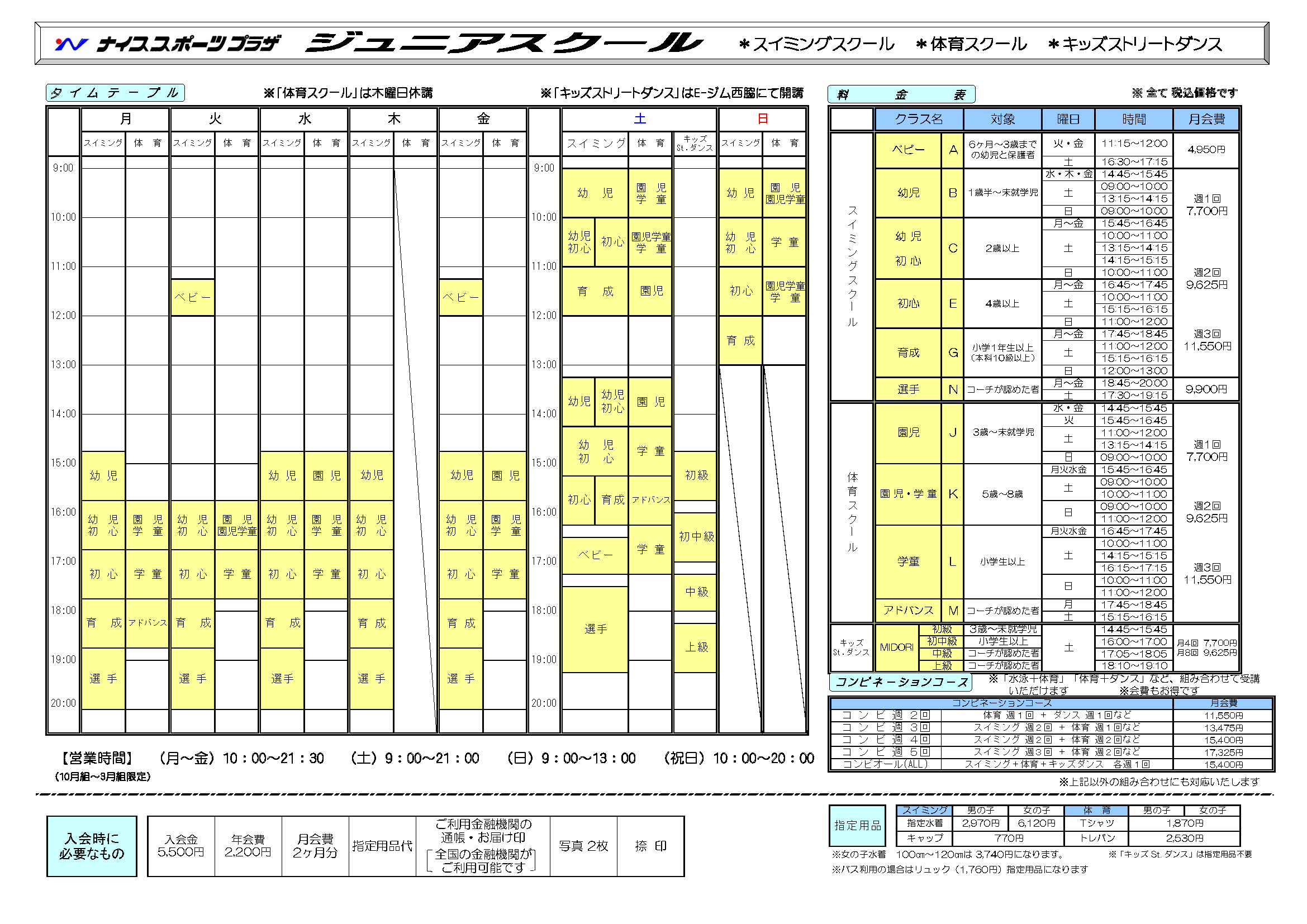 ナイススポーツ プラザ ジュニアスクール